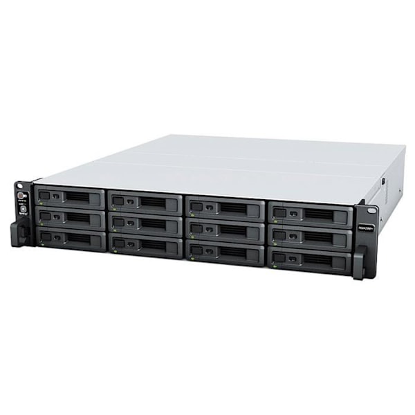 NAS-server - Synology - RS2423RP+ - 12 fackor - Redundant strömförsörjning - 8GB RAM utbyggbar