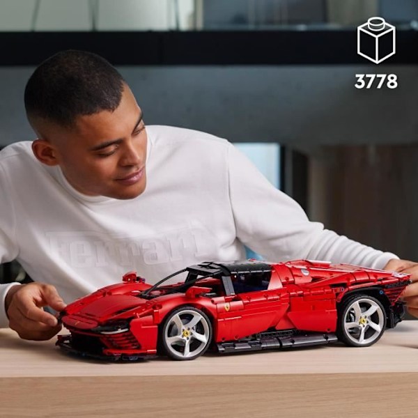 LEGO® Technic 42143 Ferrari Daytona SP3, Modelbil, Bygbar Model, Voksne Röd