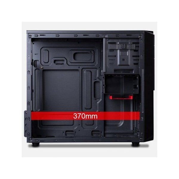 HIDITEC Q9 Pro PC cover - Sort micro ATX mikrotårn - 4 interne båse - 2 USB 3.0 porte