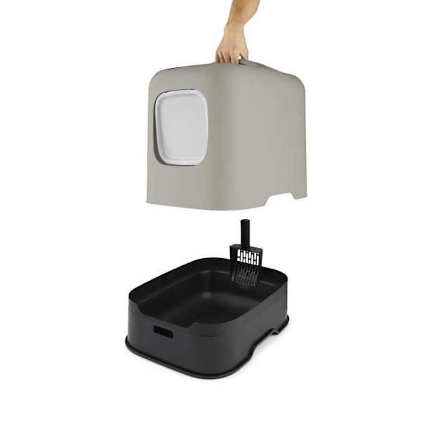ROTHO - Kissan wc talo 51 x 39 x 40 cm - hiekkalaatikko - Cappuccino Cappuccino