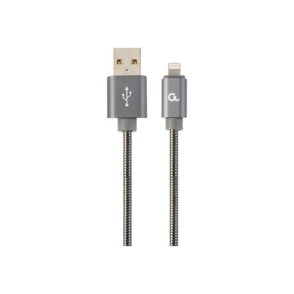 USB-kabel - GEMBIRD - CC-USB2S-AMLM-1M-BG - 1 m - USB Typ A - Lightning-kontakt