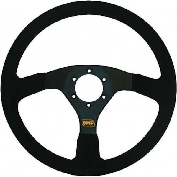 Volant - OMP - VELOCITA - Plat - 3 anodiserede grene - 6 huller 35mm