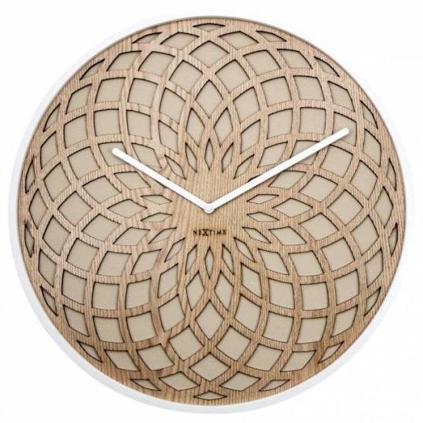 NeXtime 3149BE, AA, Beige, Hvid, Træ, Træ, 55 mm, 1,05 kg, 50 cm