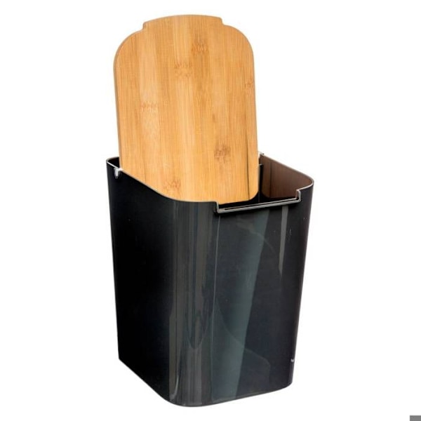 5five - 5l "naturéo" sort bambus lågbeholder Svart