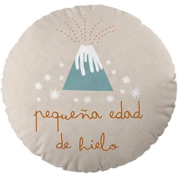 HACIENDO EL INDIO Ice Age-kudde - Flerfärgad - 40 cm - Digitaltryck av hög kvalitet - Naturfiber Flerfärgad