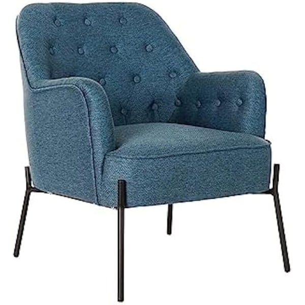 Fåtölj - DKD HOME DECOR - Svart - Metall - 1 sits - Modern design Svart