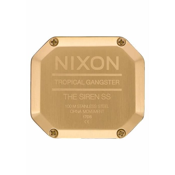 Dameur til kvinder - Nixon - Siren SS - Vandtæt - Silikonearmbånd - Digital visning guld/svart