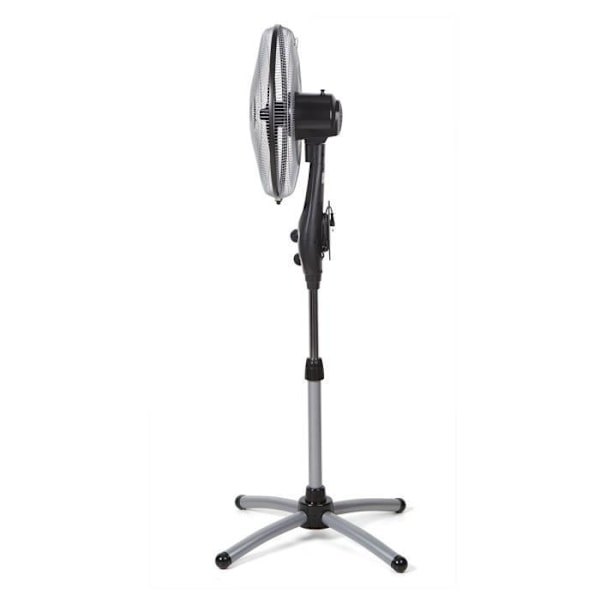 Gulvventilator - Orbegozo - SF 0156 - 45 cm - Sort/Sølv - 3 hastigheder Svart silver