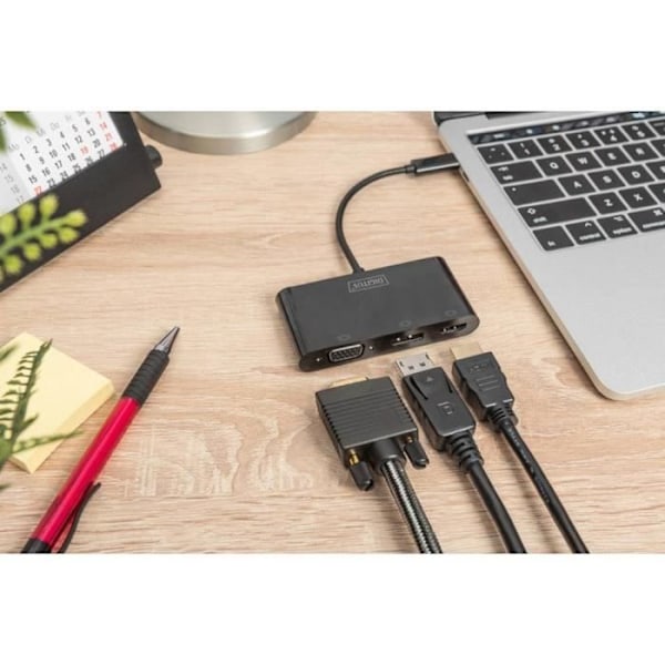 Digitus DA-70859 USB-C dockingstation | DOCKESTATION - PORT REPLIKATOR - STAND
