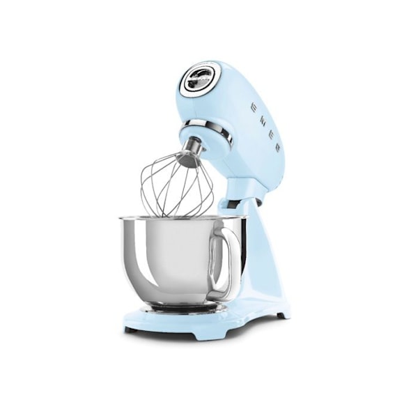 Robotpisker SMEG SMF03PBEU - Skål 4.8L - 10 hastigheder - Planetarisk bevægelse - 800W - Azurblå