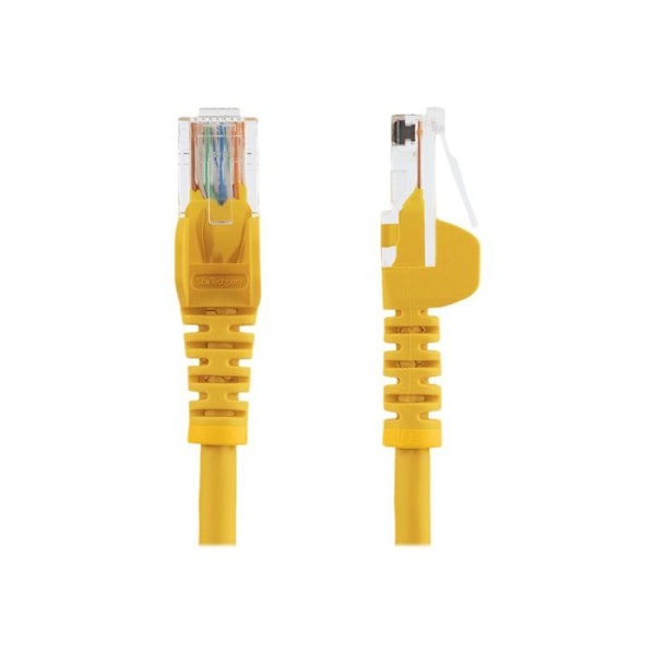 STARTECH 3m koukuton Cat5e UTP-verkkokaapeli - Anti-Snag RJ45 Ethernet-johto - M/M - keltainen