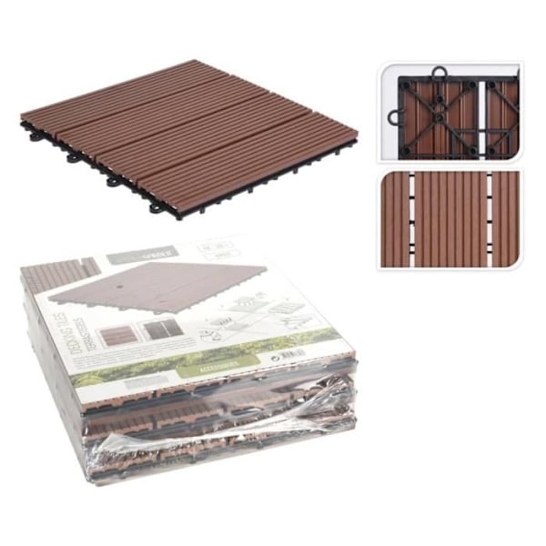 ProGarden Terrasserude 6 stk Brun 443187
