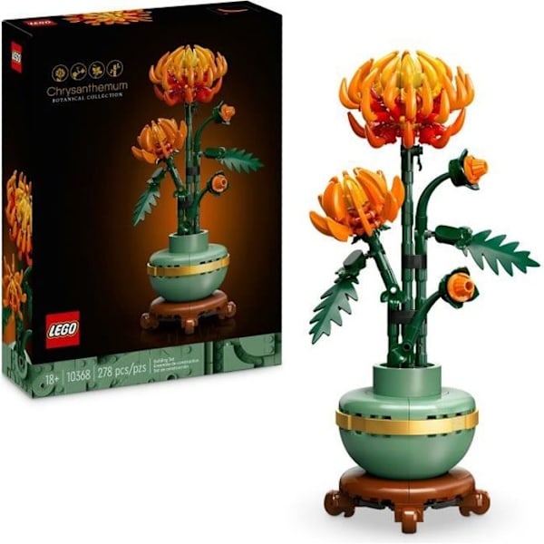 LEGO® Icons 10368 Krysantemum - byggbart blomsterdekorationsset för vuxna mångfärgad