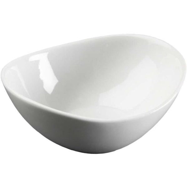 Skål - VERSA - Sophie - Hvidt porcelæn - Oval - 11,5 x 13,8 x 4,5 cm