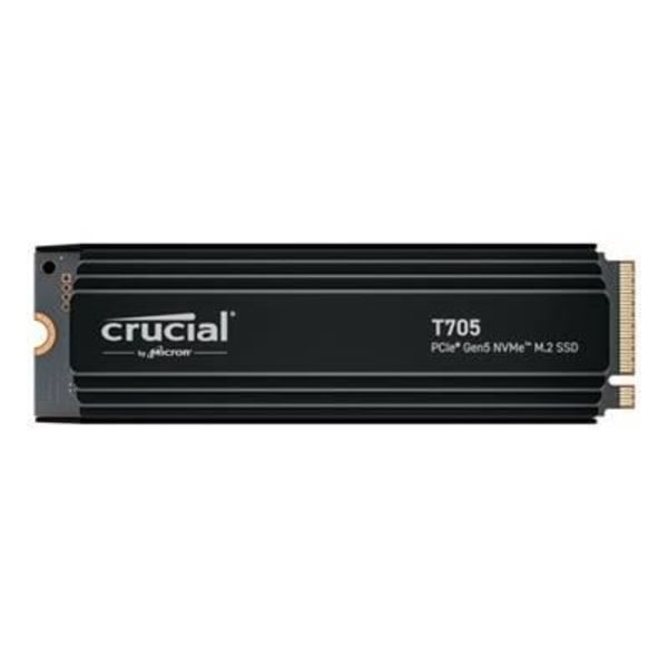 Sisäinen peli-SSD Premium-jäähdytyslevyllä - CRUCIAL - T705 SSD 2TB PCIe Gen5 NVMe M.2 (2024) - CT2000T705SSD5