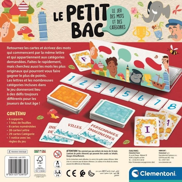 CLEMENTONI - Pieni bac, pöytäpelit