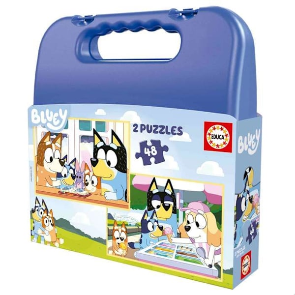 Bluey Suitcase 2 Pussel 48 bitar