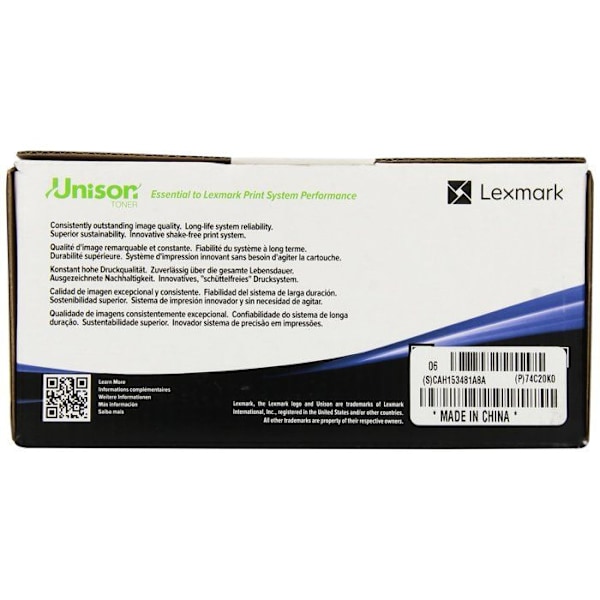 Lexmark tonerpatron - Sort - Laser - Standardydelse - 3000 sider