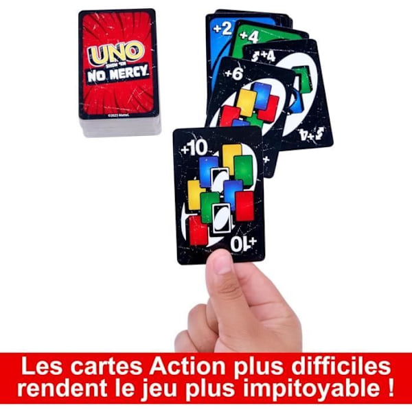 Mattel Games - UNO No Mercy - Kortspil for hele familien Flerfärgad