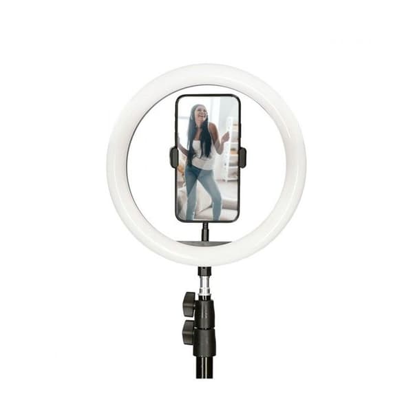 FOTO STUDIO MAX RING LED MED STATIV KSIX Svart