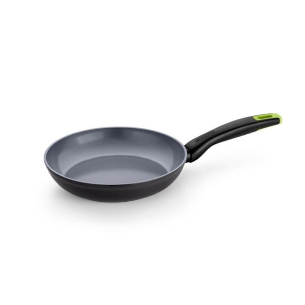 MONIX Eco Nature | Pande i Genanvendt Forgjort Aluminium, Forstærket Non-stick Keramik, Velegnet til Alle Kogeplader, Herunder Induktion, 20 cm