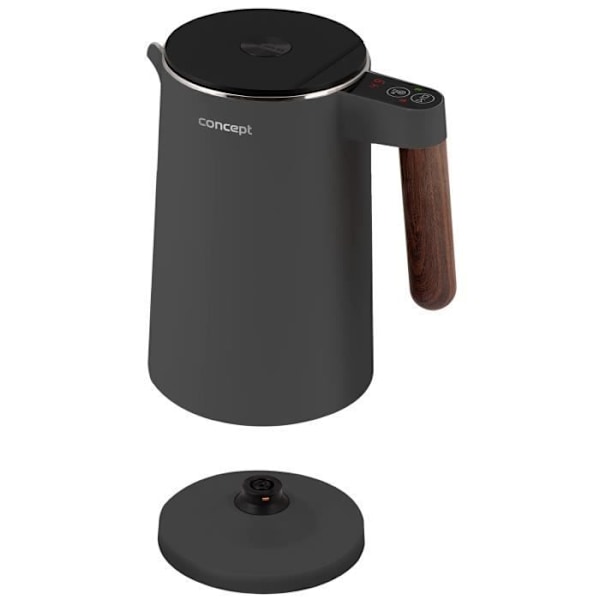Elektrisk kedel - KONCEPT - Norwood RK3305 - 1,5L - Temperaturerholdelsesfunktion - Mørk grå Mörkgrå