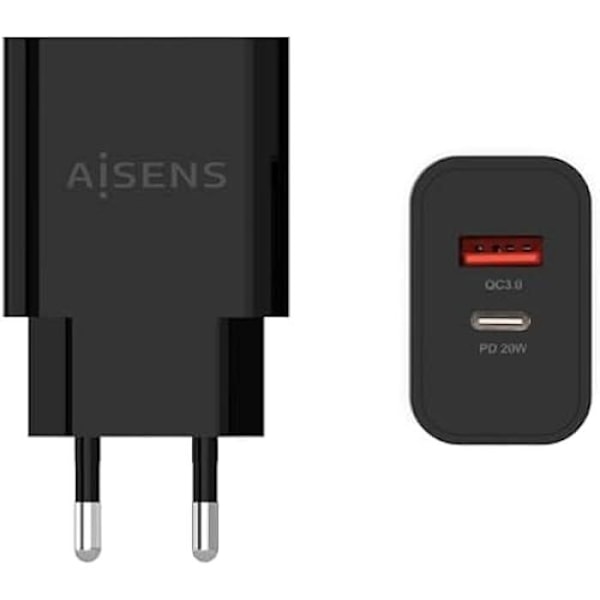 AISENS S5624082 Unisex vægoplader, flerfarvet, Estándar Sort