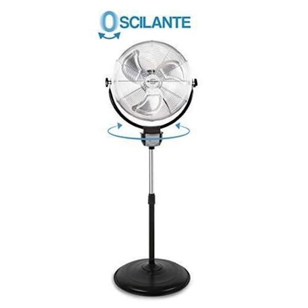 Orbegozo PWS 3050 2 i 1 industriventilator på stativ og væg, oscillerende funktion, fjernbetjening, 50 cm diameter, 3 hastigheder,