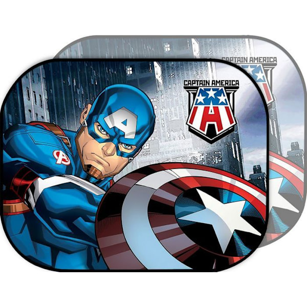 Sidoverdrag - Tataway - Captain America - 44x35 cm - UV-skydd - Sugpropp