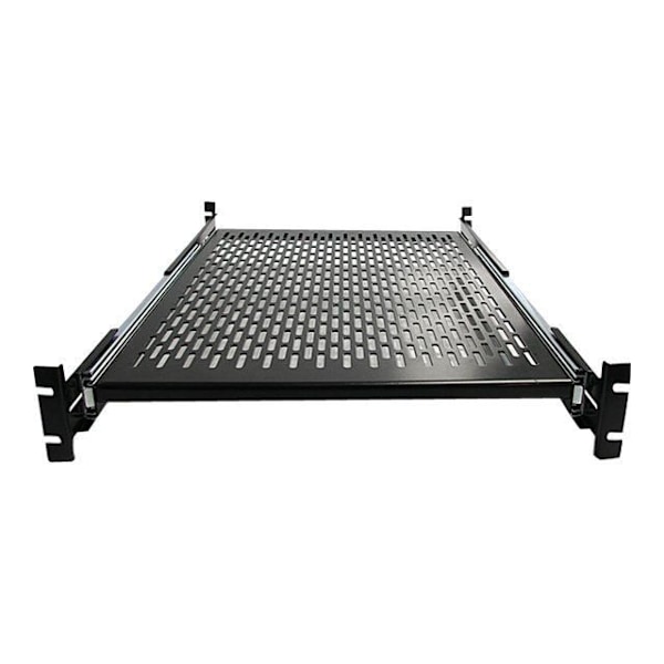 STARTECH skydehylde til 2U serverrack - Justerbar dybde 48 cm - 23 kg - Koldvalset stål (CRS) - 22,68