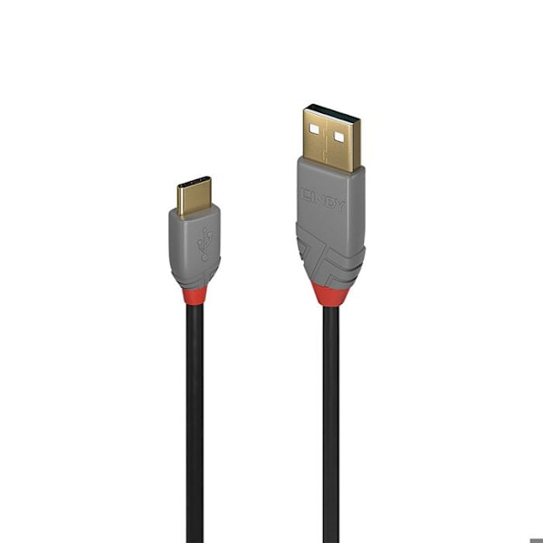 USB 2.0 type A til C kabel - Anthra Line - 3m - LINDY