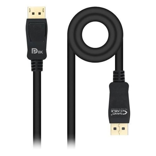 DisplayPort-kaapeli NANOCABLE HDR 8K Ultra HD Musta - - - NANOCABLE