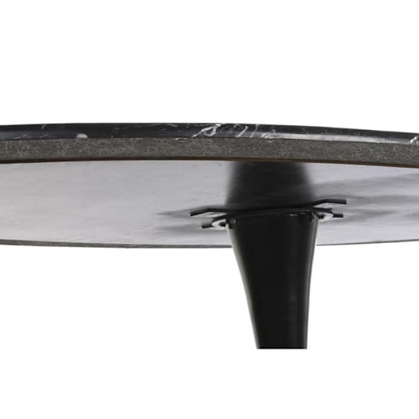 Spisebord - Sort marmor - 180x100x76cm - Metal