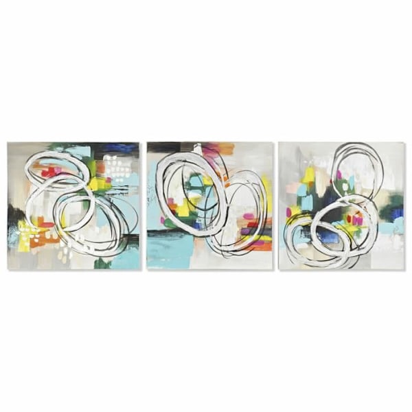 ramme 60 x 2,8 x 60 cm moderne abstrakt (3 stk.)
