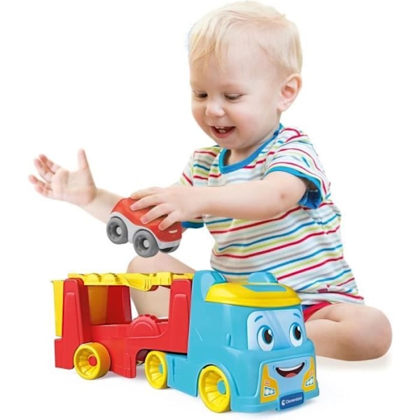 Clementoni-spil - Lastbilen af væltede biler - Genbrugsplastik - Biler inkluderet - Fra 18 måneder - Fremstillet i Italien Flerfärgad