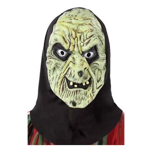 Mascara - DisfraZZes - Masker av häxa med huva - Flerfärgad - One size - Idealiskt för Halloween Flerfärgad
