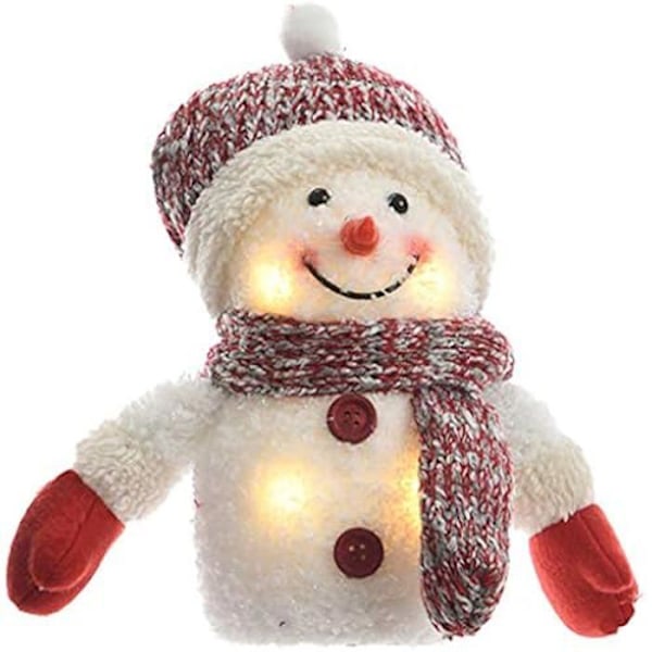 Lumiukko - LUMINEO - Joulukoristeet - 4 LED - 20x19x10 cm - Sisä Vit.
