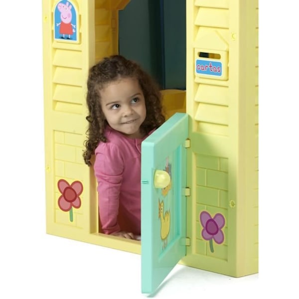 Peppa Pig House - CHICOS - Öppningsdörr och fönster - För killar och tjejer från 2 år Rosa