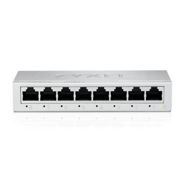 Zyxel Switch Ethernet GS-108B v5 8-porttinen Gigabit ei-hallittava kotiverkkoon