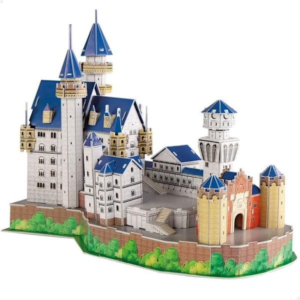 Puzzle 3D - ColorBaby - Ny Svane Slot - Multicolor - Uden Værktøjer