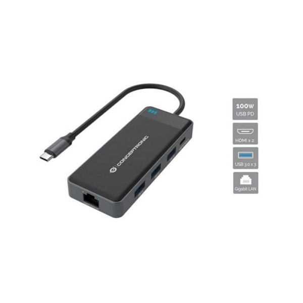 CONCEPTRONIC DONN14G 7 IN 1 -TELAKKOUSB 3.2 GEN 1