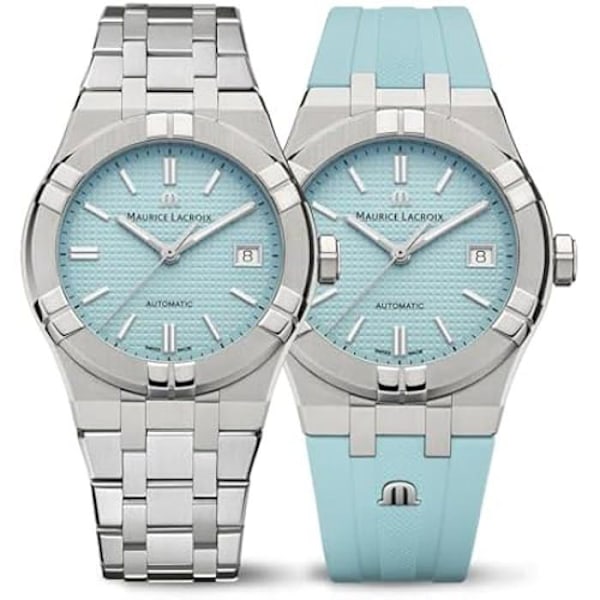 Klocka - MAURICE LACROIX - AIKON - Automatisk - 39 mm - Turkos - Sommar Turkos