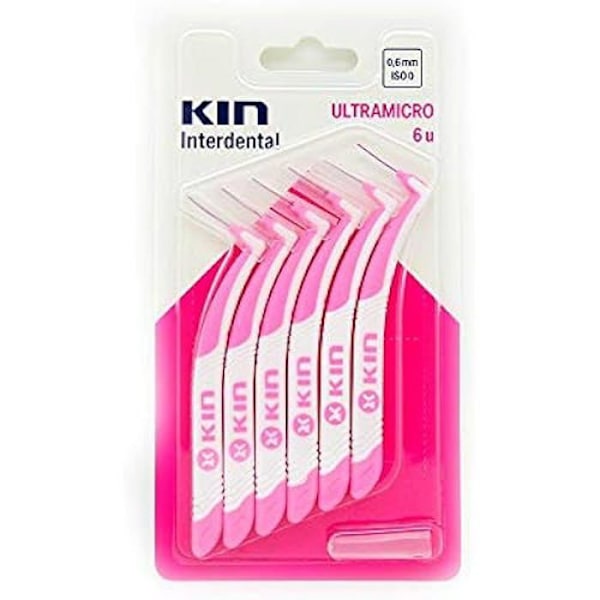 Kin Ultramicro hammasvälihammasharja 6 yksikköä 0,6 mm