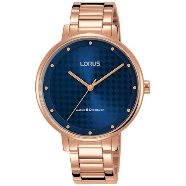 Kvindeur - LORUS - RG266PX9 - Kvarts - Analog - Rustfrit Stål - Blå/Rosa