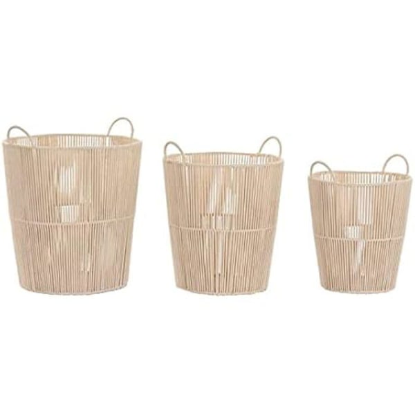 Korgsats - DKD HEMINNREDNING - Standard - Bomull - Metall - Beige beige