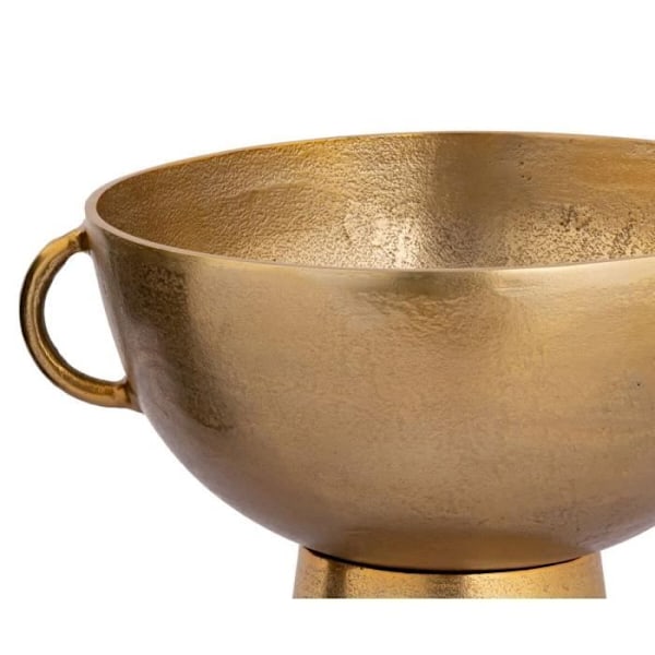gylden vase, sort moderne design 26 cm