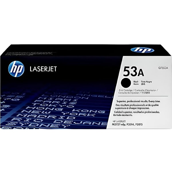 HP TONER 53A (Q7553A) sort - ægte patron til HP LaserJet P2014/P2015/M2727MFP printere