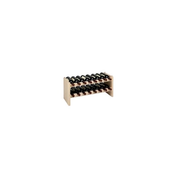 Flaskskåp - Katea - Modell KT1600.99 - Beige - Kapacitet 16 flaskor - I massivt furu