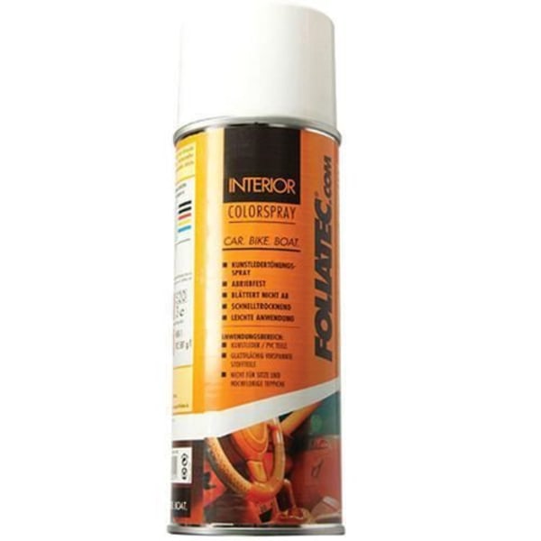 Spray maling - FOLIA TEC - Hvid - 400 ml - Hurtig tørring - Til plast og syntetisk læder Vit