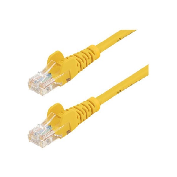 STARTECH 3m koukuton Cat5e UTP-verkkokaapeli - Anti-Snag RJ45 Ethernet-johto - M/M - keltainen